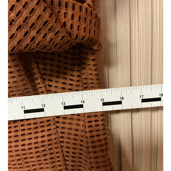 Akris Perforated Blazer Jacket Brown Women’s Size 6 / 38 FR - Picture 5 of 6